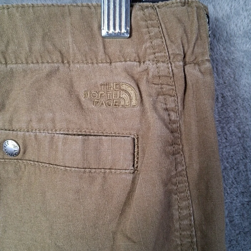 The North Face Ripstop Cargo Pants Mens Size 36 Military Green‎ Belted Inseam 31